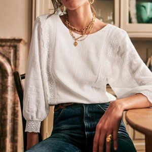 Sezane Cleo Blouse Size FR 34